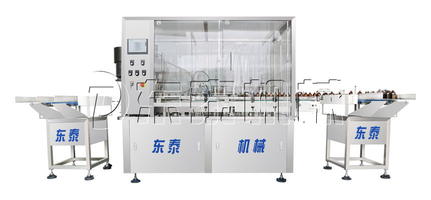 全自動旋轉(zhuǎn)式液體灌裝旋蓋一體機(jī) 全自動旋轉(zhuǎn)式液體灌裝旋蓋一體機(jī)